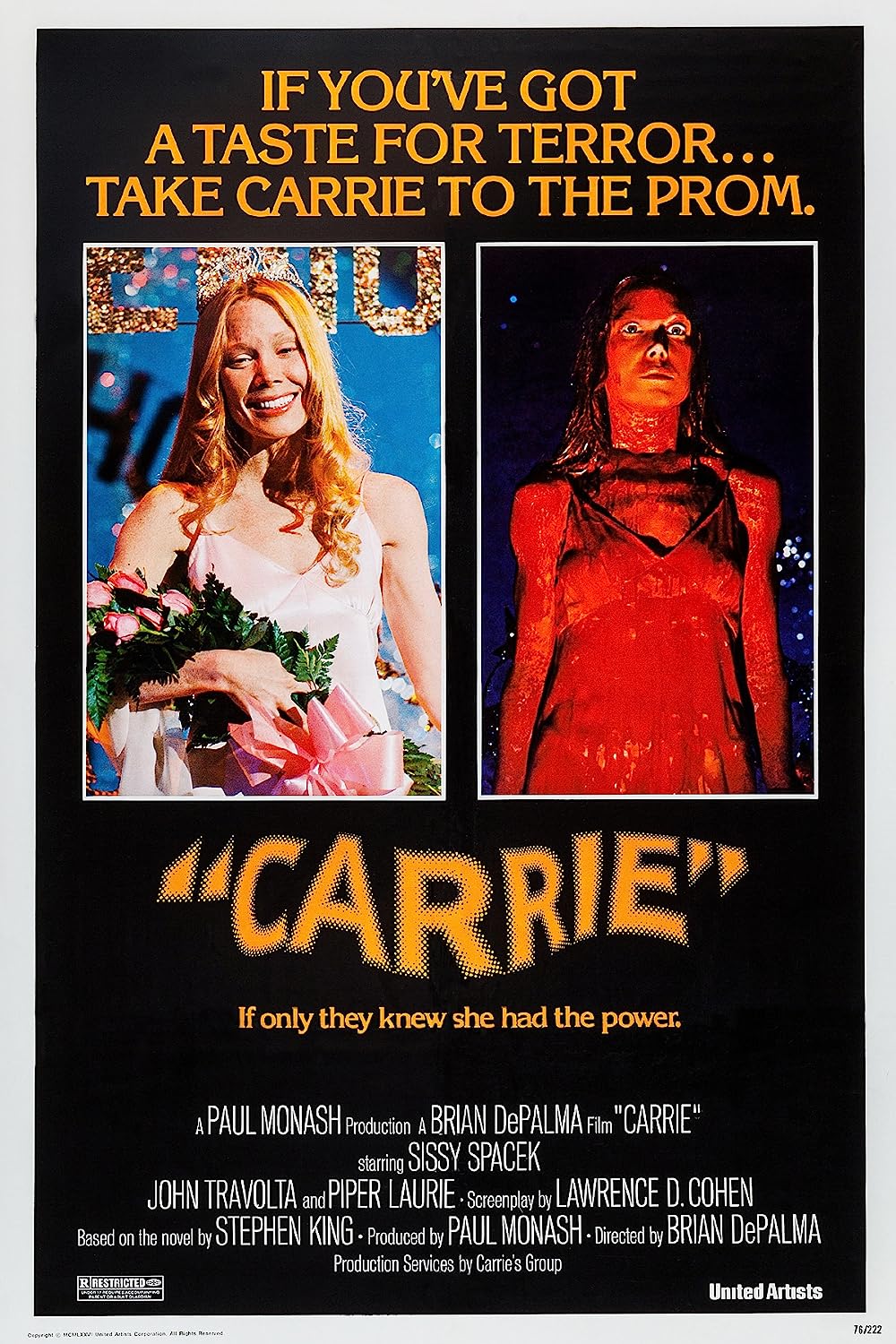 Carrie - affiche film Brian De Palma