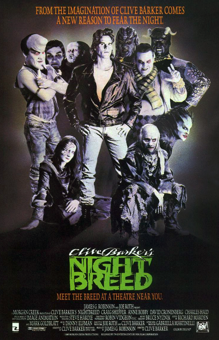 Night Breed - Clive Barker (affiche film)