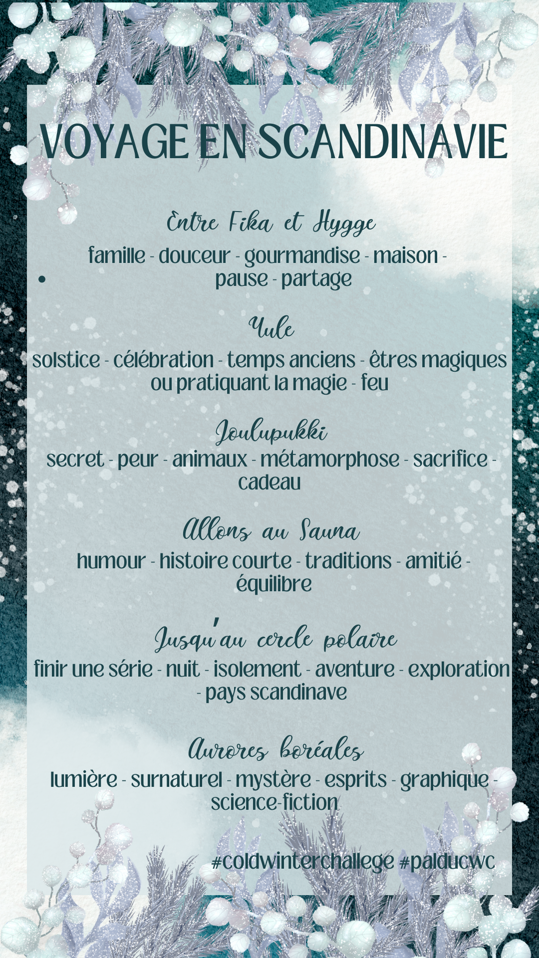 Cold Winter Challenge 2024 - Voyage en Scandinavie